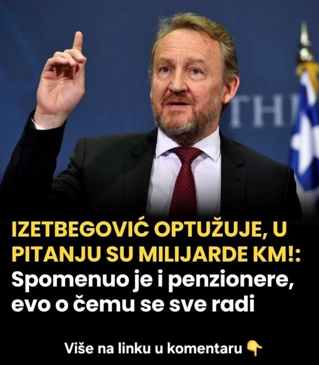 IZETBEGOVIĆ OPTUŽUJE, U PITANJU SU MILIJARDE KM!: Spomenuo je i penzionere, evo o čemu se sve radi