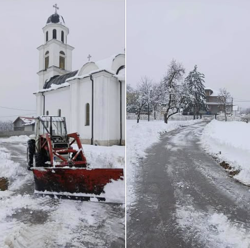 Ibro očistio put i portu crkve da bi komšije mogle na božićnu liturgiju i oduševio region