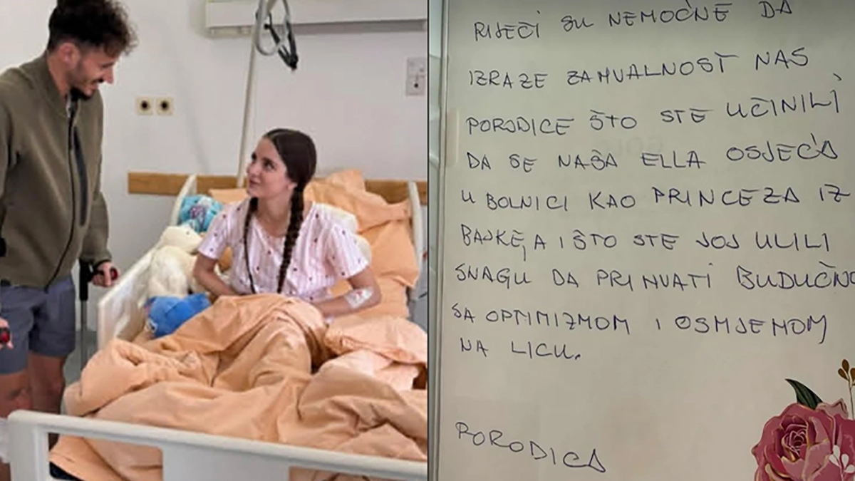 Emotivno pismo porodice male Elle bolnici: “Hvala vam što ste joj ulili snagu da prihvati budućnost s osmijehom i optimizmom”