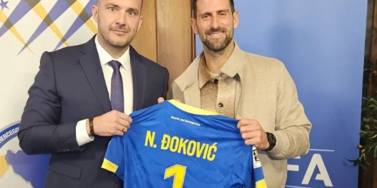 Vico poklonio Đokoviću dres BiH: Evo šta je napisao