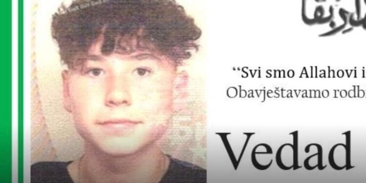 Ovo je 16-godišnji Vedad koji je poginuo u nesreći na motoru u Visokom