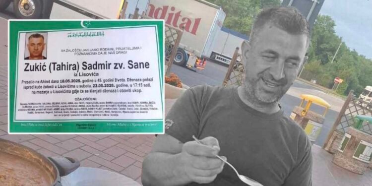 Iza Sadmira ostalo četvero djece: Poznat termin dženaze vozaču iz BiH koji je tragično stradao u Italiji pokušavajući pomoći kolegi