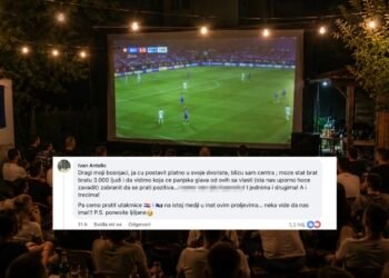 Komentar Ivana zapalio društvene mreže: “Dragi moji Bošnjaci, ja ću postavit platno u svoje dvorište pa ćemo pratit utakmice Hrvatske i Bosne i Hercegovine na istoj međi”