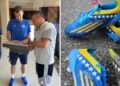 Džeko dobio unikatne kopačke prekrivene 18-karatnim zlatom: Pogledajte reakciju kapitena Zmajeva (VIDEO)