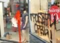 Sramotan prizor u Doboju: Vandali uništili izlog na kojem je bila majica posvećena Zmajevima