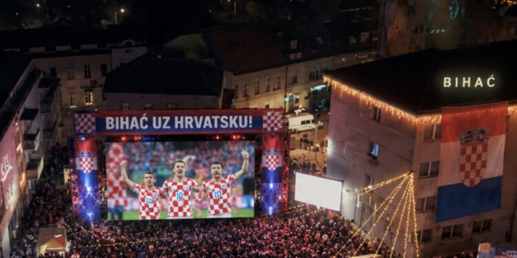 Nakon podrške Zmajevima u Zagrebu: Bihać u srijedu organizuje gledanje utakmice Hrvatska – Engleska