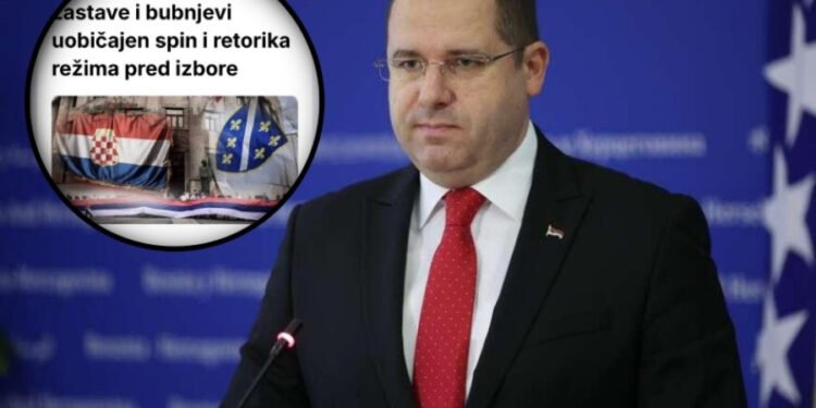 KOVAČEVIĆ VAN SEBE: “Vukanović je zastavu sa ljiljanima postavio iznad naroda Republike Srpske i iznad zastave RS-a…”