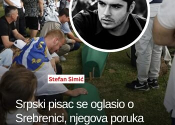 Potresna poruka Stefana Simića povodom 11. jula: “Spuštam glavu pred žrtvama Srebrenice”