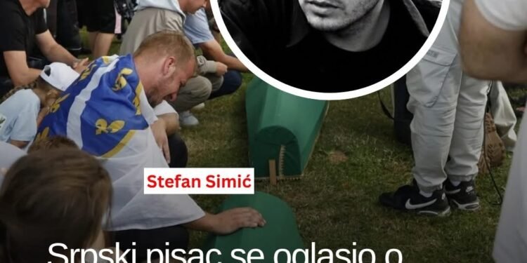 Potresna poruka Stefana Simića povodom 11. jula: “Spuštam glavu pred žrtvama Srebrenice”