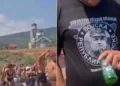 Sramotni prizori: Učesnici Drinske regate uglas pjevali pjesmu koja poziva na zločine i nosili majice s likovima zločinaca