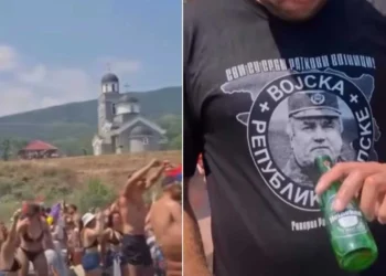 Sramotni prizori: Učesnici Drinske regate uglas pjevali pjesmu koja poziva na zločine i nosili majice s likovima zločinaca