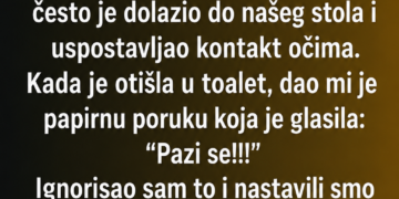 KONOBAR ME JE UPOZORIO NA DJEVOJKU NA PRVOM DEJTU: Ignorisao sam ga, a 8 mjeseci kasnije SAZNAO SAM ZAŠTO!