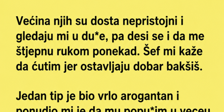 ODBILA SAM BOGATOG GOSTA – A ONDA SAM NA KAMERI VIDJELA ŠTA JE MOJ ŠEF URADIO IZA MOJIH LEĐA