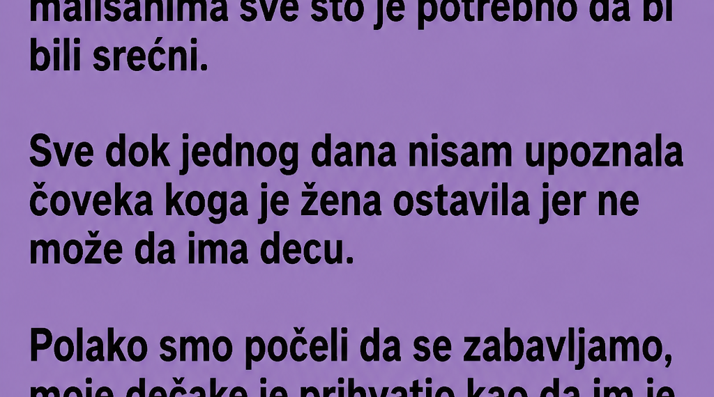 OSTAVIO ME U 9. MJESECU TRUDNOĆE I NESTAO: Poslije 16 GODINA vratio se i molio da mu OPROSTIM!