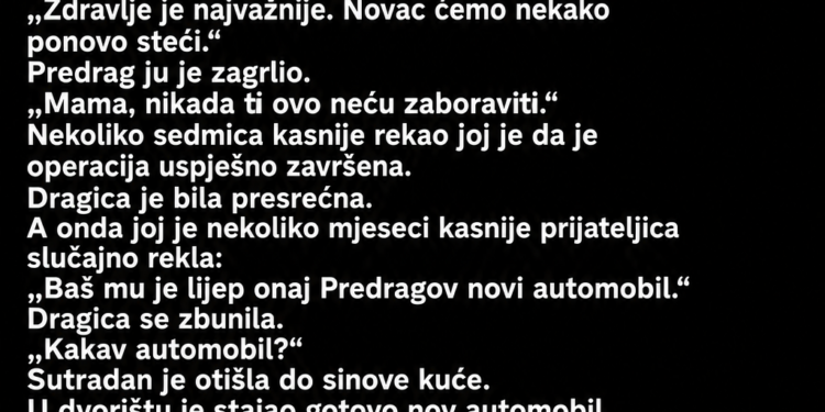 KĆERKA JE MAJCI REKLA DA NEMA MJESTA ZA NJU – A ONDA JE MAJKA SLUČAJNO SAZNALA KO SE USELIO U SOBU KOJU JE ONA PLATILA