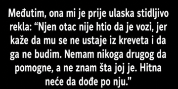 MAJKA JE NOĆU NOSILA BOLESNU KĆERKU DO BOLNICE: Taksista ih je povezao BESPLATNO, a nekoliko sedmica kasnije doživio IZNENAĐENJE!