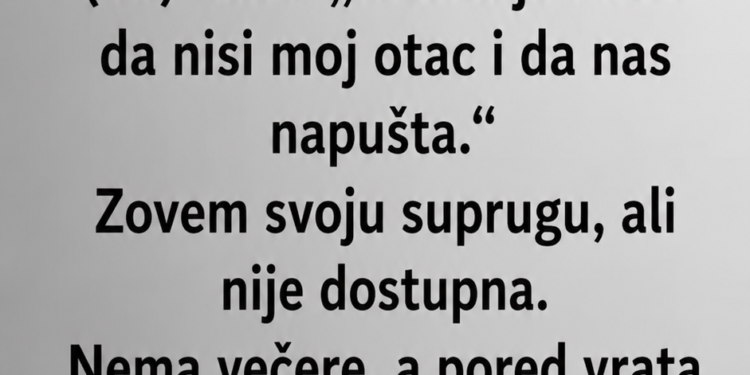 SIN MI JE REKAO: „TI SI MOJ TATA ŠTA GOD DA PIŠE“ – A ONDA SAM OTVORIO KOVERTU