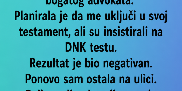 DNK TEST JE POKAZAO DA MI NIJE MAJKA – GODINAMA KASNIJE OTKRILA SAM DA JE SVE BILA PREVARA