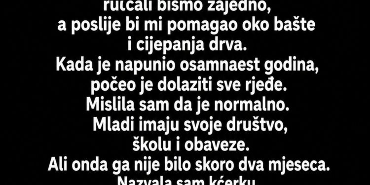 UNUK ME JE GODINAMA POSJEĆIVAO SVAKOG VIKENDA – A ONDA SAM SAZNALA ŠTA MU JE NJEGOVA MAJKA ZABRANILA DA MI KAŽE