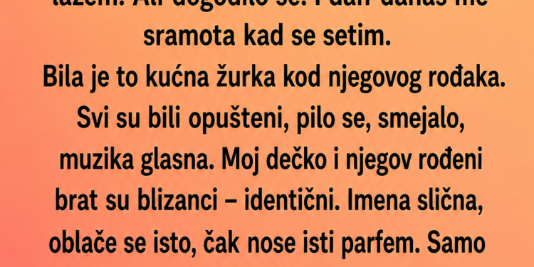 BLIZANAC ME JE POLJUBIO MISLEĆI DA JE SVE DOGOVORENO – A ONDA SAM ČULA ŠTA MU JE MOJ DEČKO REKAO