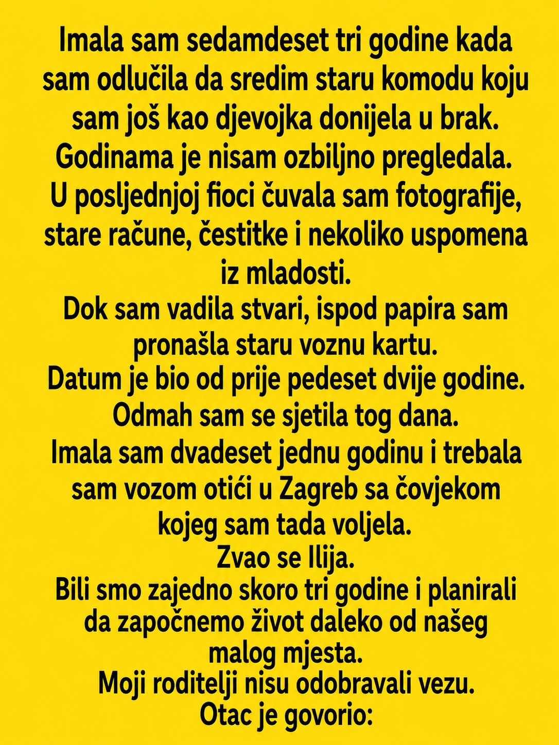 U STAROJ FIOCI PRONAŠLA SAM VOZNU KARTU STARU 52 GODINE – NA POLEĐINI JE BILA PORUKA KOJU NIKADA RANIJE NISAM VIDJELA