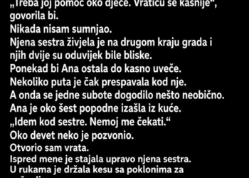 ŽENA MI JE GODINU DANA GOVORILA DA IDE KOD SESTRE – A ONDA MI JE NJENA SESTRA JEDNE VEČERI POZVONILA NA VRATA