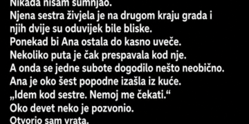 ŽENA MI JE GODINU DANA GOVORILA DA IDE KOD SESTRE – A ONDA MI JE NJENA SESTRA JEDNE VEČERI POZVONILA NA VRATA