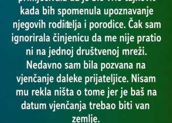NA SVADBI SAM OTKRILA DA MOJ DEČKO IMA ŽENU