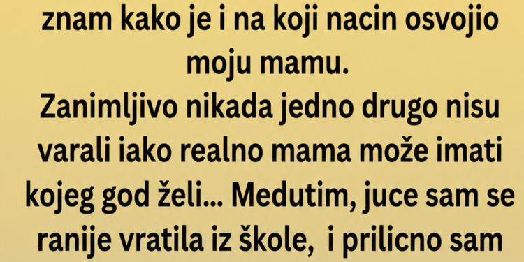 ČULA SAM ČUDNE ZVUKOVE IZ SPAVAĆE SOBE: Kad sam provirila unutra, konačno sam shvatila ZAŠTO MAMA VOLI TATU!