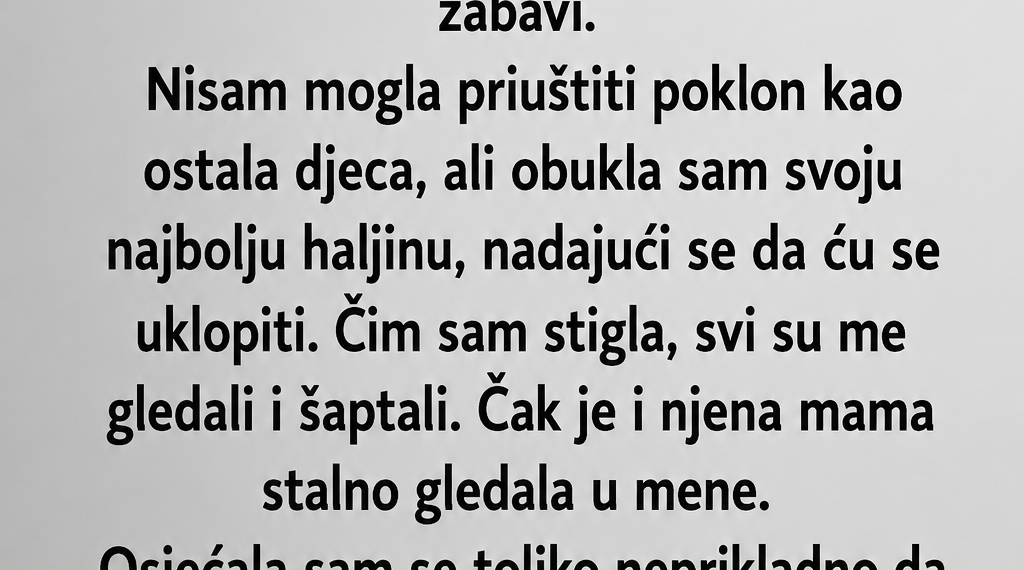 BILA SAM NAJSIROMAŠNIJE DIJETE U ŠKOLI – GODINAMA KASNIJE VRATILA SAM DOBROTU KOJU NIKAD NISAM ZABORAVILA