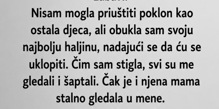 BILA SAM NAJSIROMAŠNIJE DIJETE U ŠKOLI – GODINAMA KASNIJE VRATILA SAM DOBROTU KOJU NIKAD NISAM ZABORAVILA