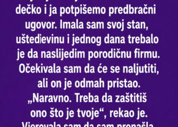 PREDBRAČNI UGOVOR ME JE SPASIO