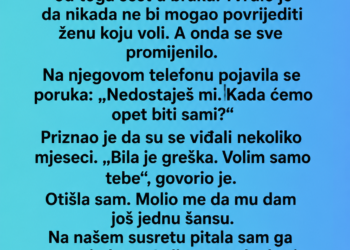 PREVARIO ME JE, A ONDA TRAŽIO DA MU OPROSTIM
