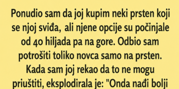 ZAPROSIO SAM JE PORODIČNIM PRSTENOM, A ONA GA NAZVALA SMEĆEM: Sutradan sam otkrio ŠTA JE POKUŠALA DA URADI!