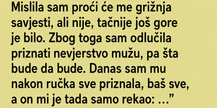 PRIZNALA SAM MUŽU PREVARU – A ONDA JE ON OTKRIO TAJNU KOJU JE KRIO GODINAMA