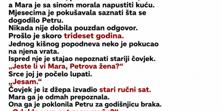 TOKOM RATA JE NESTAO BEZ TRAGA – 30 GODINA KASNIJE NA NJENA VRATA POKUCAO JE ČOVJEK SA NJEGOVIM SATOM