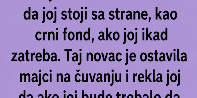 OSTAVILA JE MAJCI 8.000 EURA NA ČUVANJE: Kad se vratila iz inostranstva, saznala je ŠTA JE MAJKA URADILA S NOVCEM!