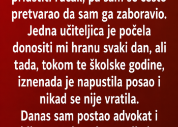 U ŠKOLI NISAM IMAO NI ZA RUČAK: Godinama kasnije na vrata moje kancelarije ušla je ŽENA KOJU NIKAD NISAM ZABORAVIO!
