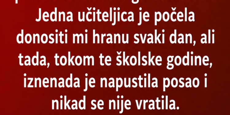 U ŠKOLI NISAM IMAO NI ZA RUČAK: Godinama kasnije na vrata moje kancelarije ušla je ŽENA KOJU NIKAD NISAM ZABORAVIO!