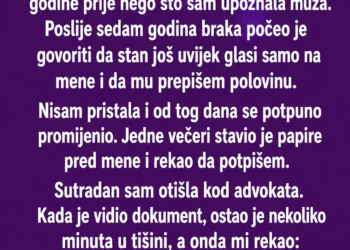 MUŽ JE TRAŽIO DA STAN PREPIŠEM NA NJEGA