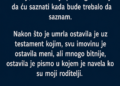 BAKA MI JE 15 GODINA KRILA KO SU MI RODITELJI: Otvorila sam njeno pismo i saznala ISTINU KOJA JE PROMIJENILA SVE!