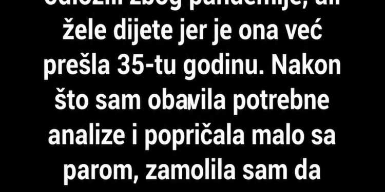 GINEKOLOG SAM I NA PREGLED MI JE DOŠLA ŽENA SA VJERENIKOM – ONO ŠTO SAM MORALA DA JOJ KAŽEM PROMIJENILO JE SVE