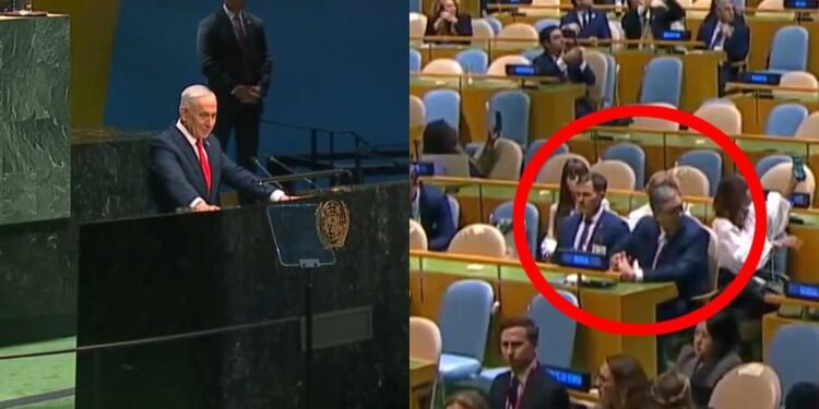 Sala UN-a se gotovo ispraznila tokom Netanyahuovog govora, Vučić ostao sjediti