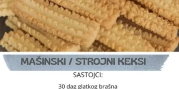 MNOGI SU ZABORAVILI NA NJIH: Stari bakin recept za mašinske / strojne kekse