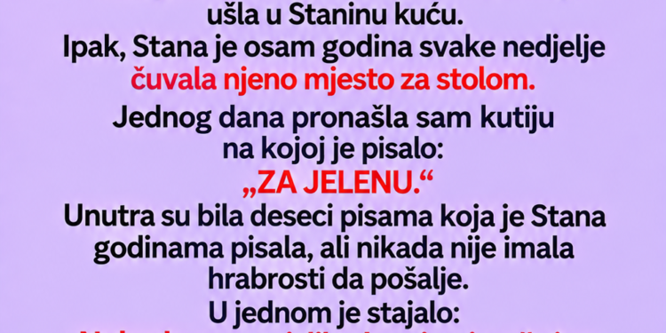 SVEKRVA JE SVAKE NEDJELJE POSTAVLJALA TANJIR ZA SNAHU KOJA JE OTIŠLA PRIJE 8 GODINA — A ONDA JE JEDNOG DANA NEKO POKUCAO NA VRATA