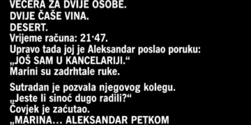 MUŽ JE SVAKOG PETKA OSTAJАO DUŽE NA POSLU – A ONDA JE ŽENA U NJEGOVOM DŽEPU PRONAŠLA RAČUN ZA DVIJE OSOBE