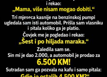 SIN MI JE REKAO DA JE PRODAO MOJ STARI AUTO ZA 2.000 KM – A ONDA ME JE NA BENZINSKOJ PUMPI ZAUSTAVIO NEPOZNAT ČOVJEK