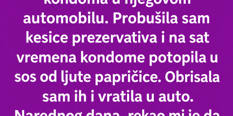 PRONAŠLA SAM OTVORENO PAKOVANJE KONDOMA U MUŽEVOM AUTU: Bila sam sigurna da me vara, a onda me njegova majka pozvala i otkrila nešto neočekivano