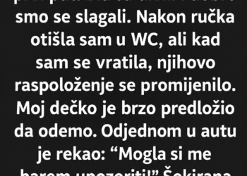 PRVI PUT SAM UPOZNALA RODITELJE SVOG DEČKA – KAD SAM SE VRATILA IZ WC-a, SVI SU ODJEDNOM ZAĆUTALI