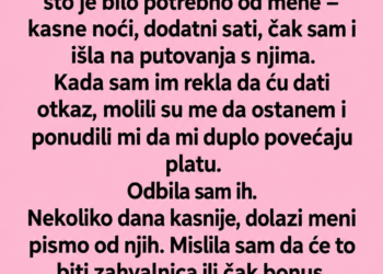 RADILA SAM GODINAMA KAO DADILJA BOGATOM PARU – NAKON OTKAZA POSLALI SU MI RAČUN OD NEKOLIKO HILJADA EURA…